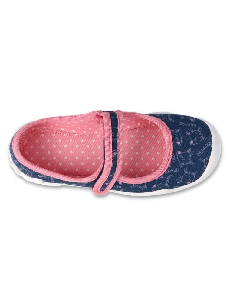 Kapcie dziewczęce, granatowe, Befado