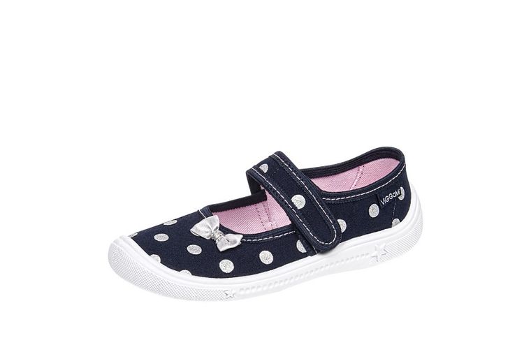 Kapcie dziewczęce, granatowe, Diana, Vi-GGa-Mi