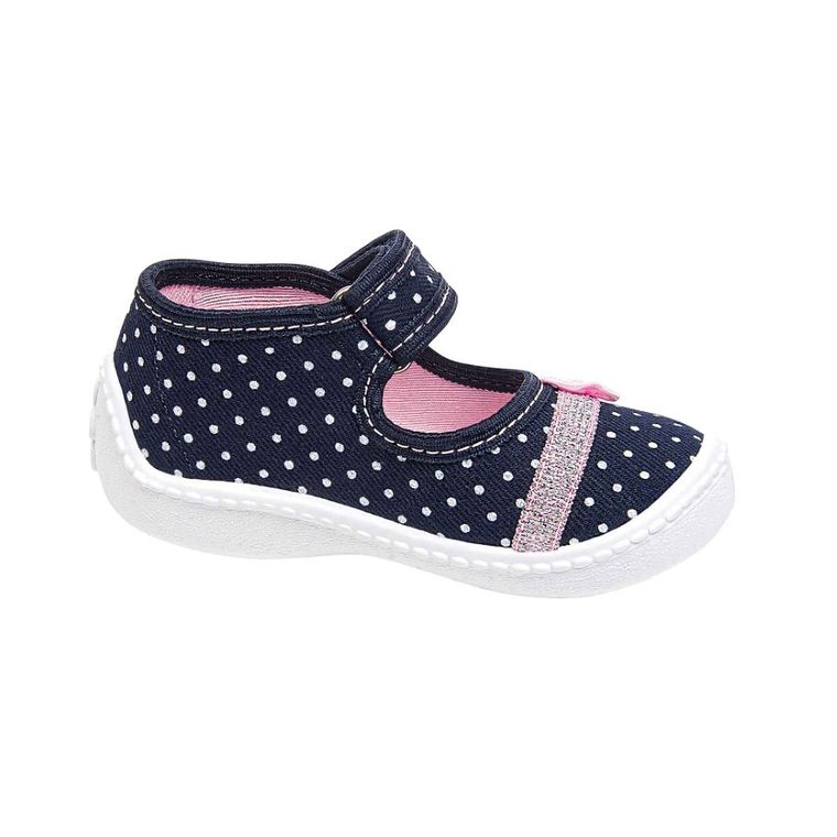 Kapcie dziewczęce, granatowe, Maja, Vi-GGa-Mi