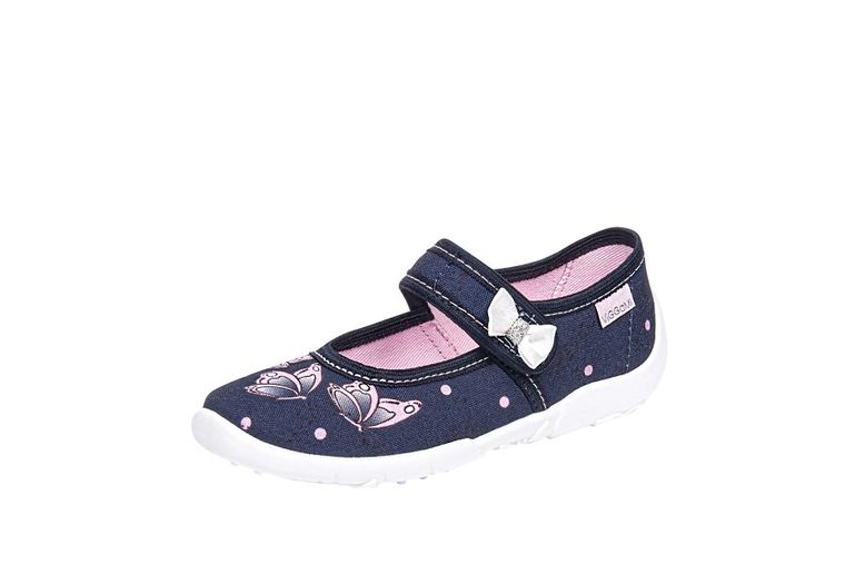 Kapcie dziewczęce, granatowe, Matylda, Vi-GGa-Mi