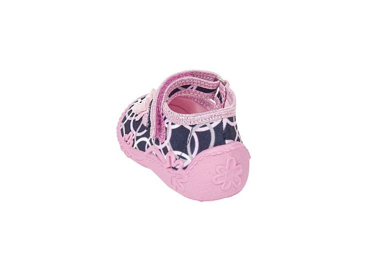 Kapcie dziewczęce, granatowe, Tola, Vi-GGa-Mi