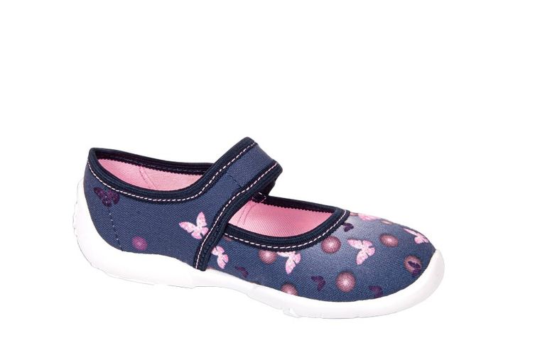 Kapcie dziewczęce, granatowe, Weronika, Vi-GGa-Mi