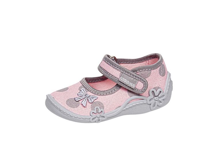 Kapcie dziewczęce, różowe, Misia, Vi-GGa-Mi