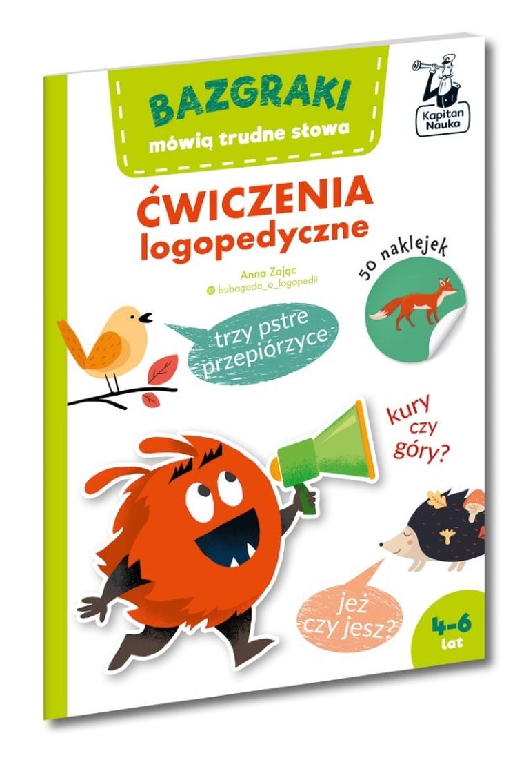 Kapitan Nauka. Bazgraki mówią trudne słowa. Ćwiczenia logopedyczne