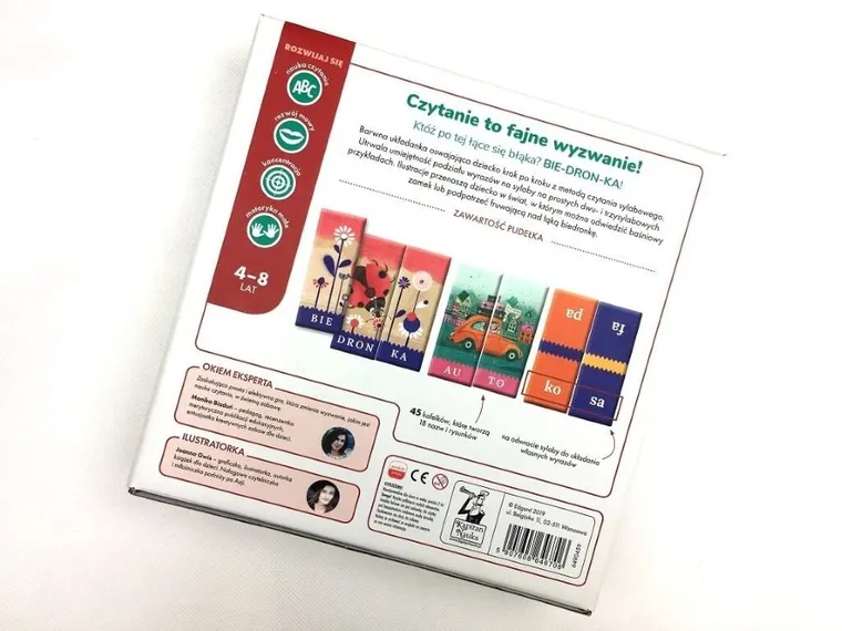 Kapitan Nauka. Czytam i układam sylaby. Układanka sylabowa