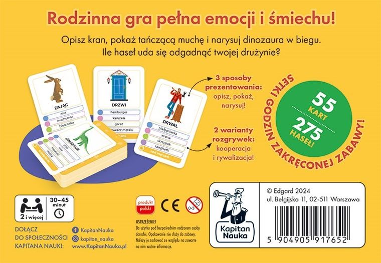 Kapitan Nauka, Kalambury, gra rodzinna