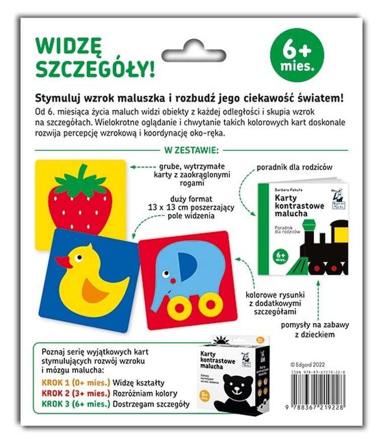 Kapitan Nauka. Karty kontrastowe malucha 6m+