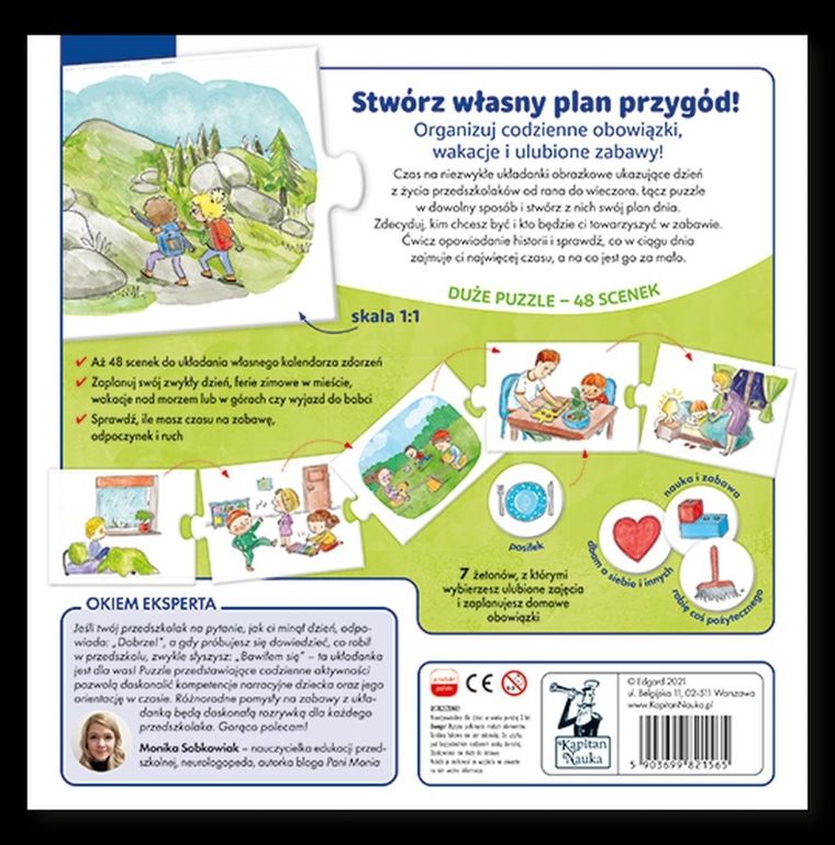Kapitan Nauka. Układam i opowiadam Mój dzień