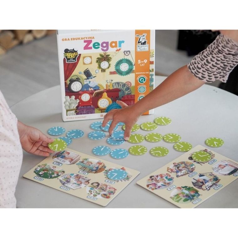 Kapitan Nauka. Zegar, gra edukacyjna
