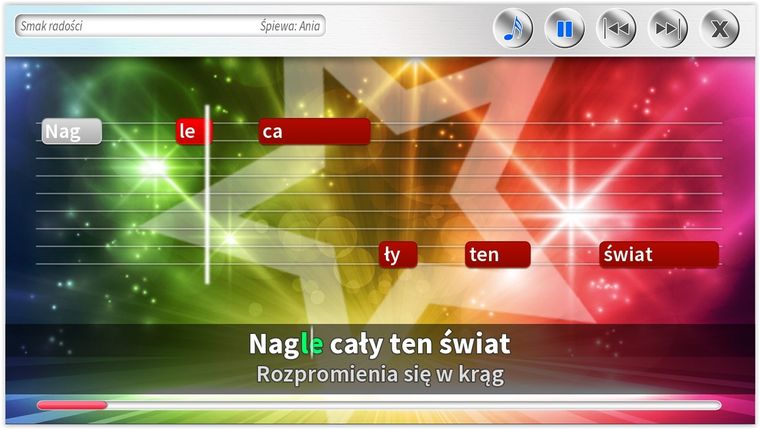 Karaoke girl z mikrofonem. Nowe piosenki. PC-DVD