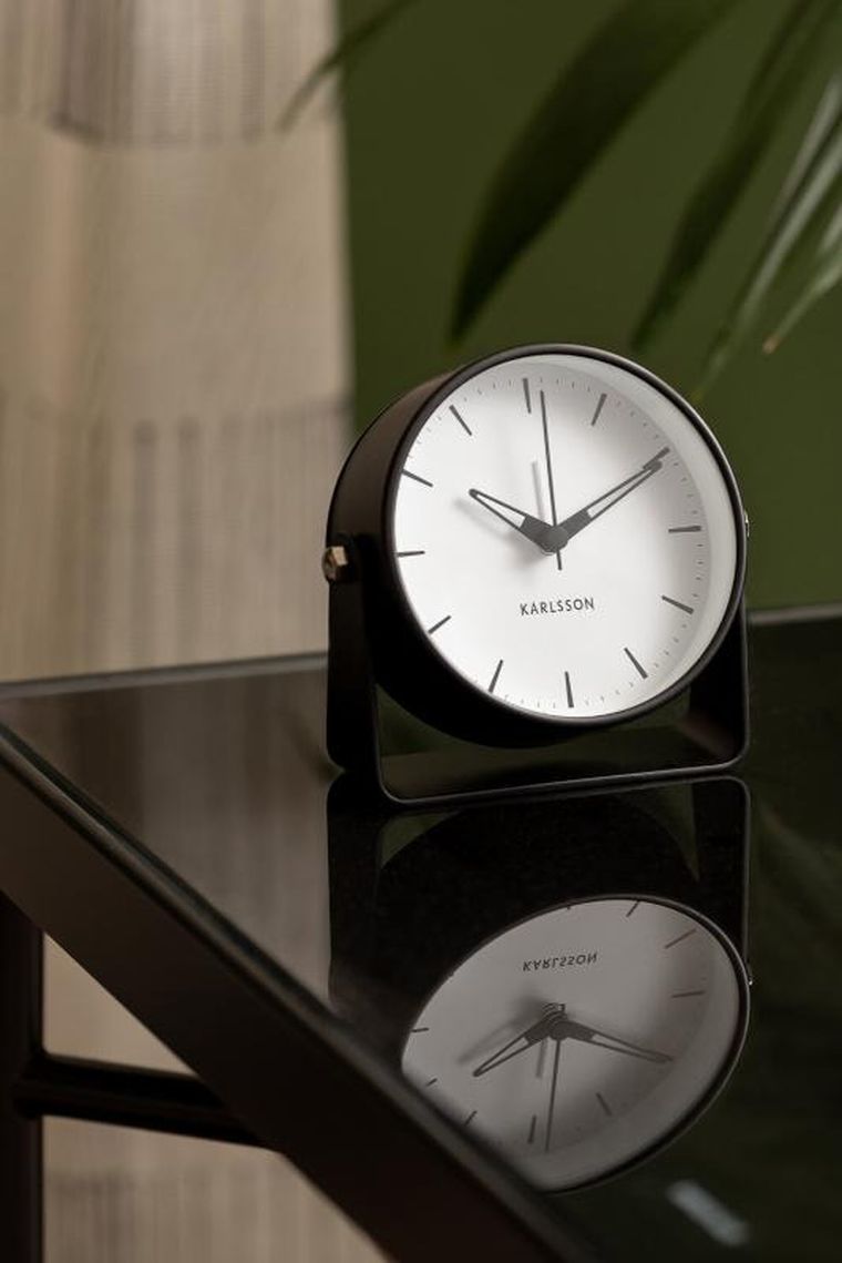 Karlsson, budzik minimalistyczny Calm, Ø 9.5 cm