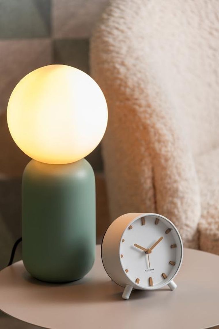 Karlsson, budzik w skandynawskim stylu Grace, Ø 11 cm