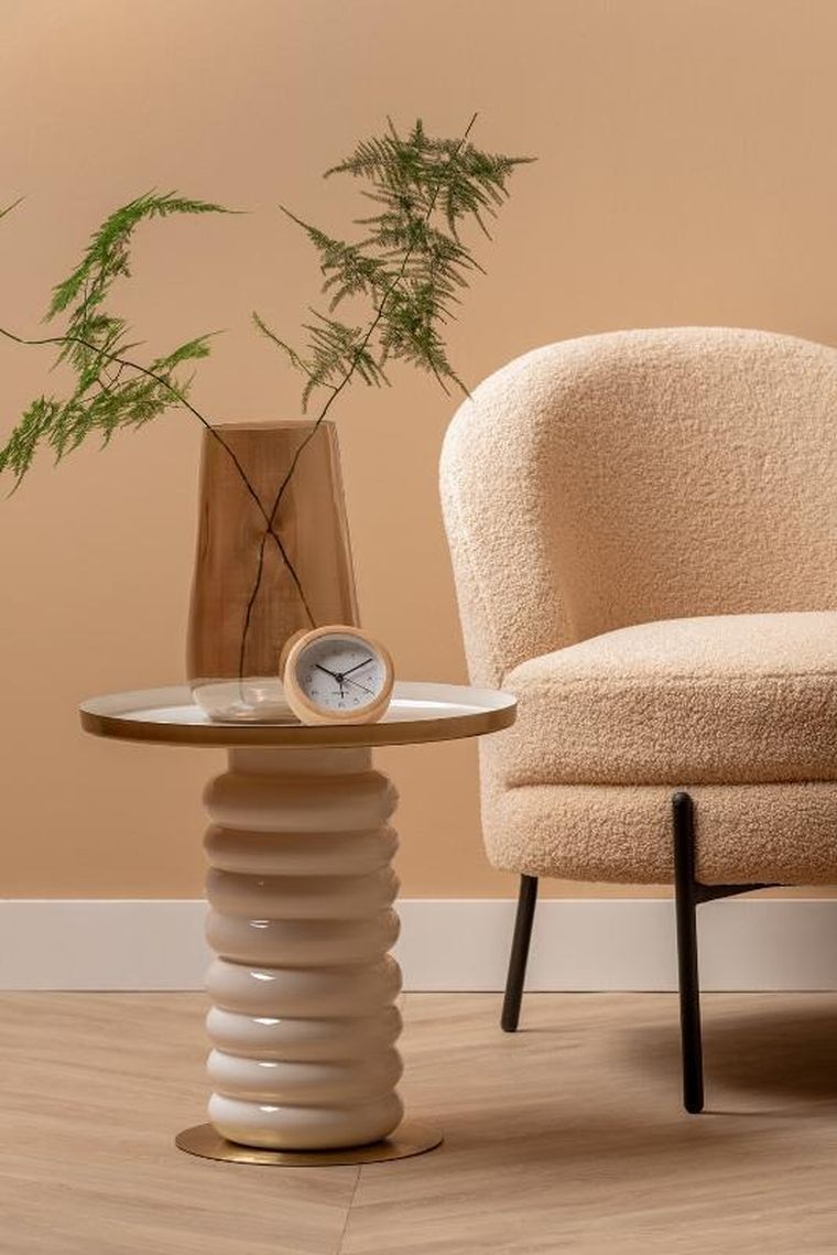 Karlsson, budzik z bambusową obudową, Neat, Ø 10 cm