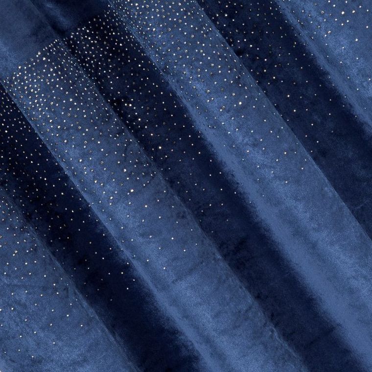 Kasandra, zasłona welwetowa na przelotkach, zdobiona cyrkoniami, 140-250 cm