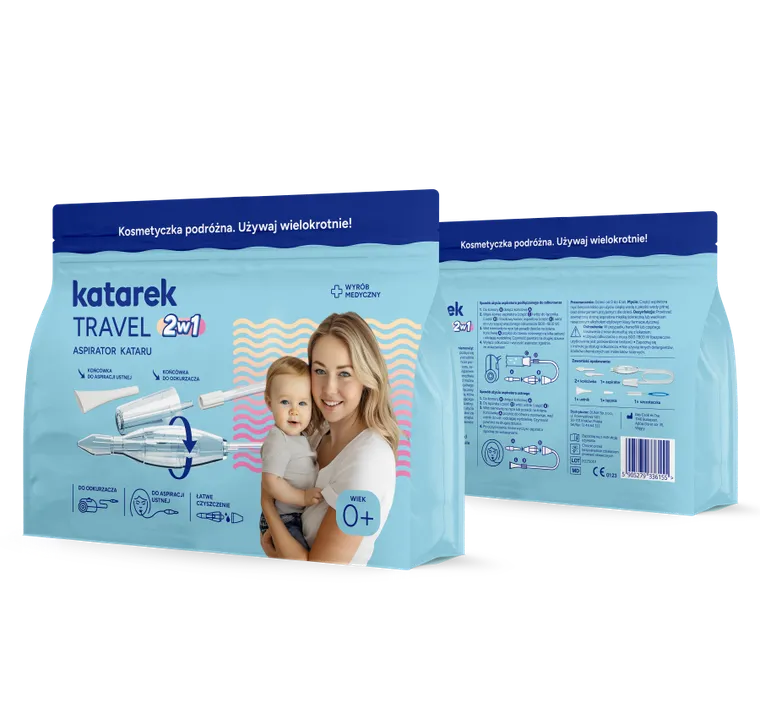 Katarek Travel, aspirator podróżny, 2w1