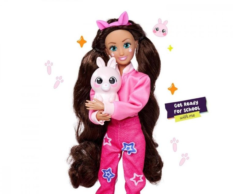 Kawaii Hi, Lucy i Momo, lalka z figurką króliczka, zestaw z akcesoriami