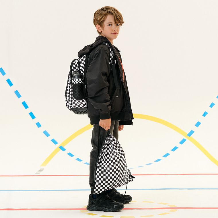 Kayokki, worek sportowy, Szachownica, czarno-biała