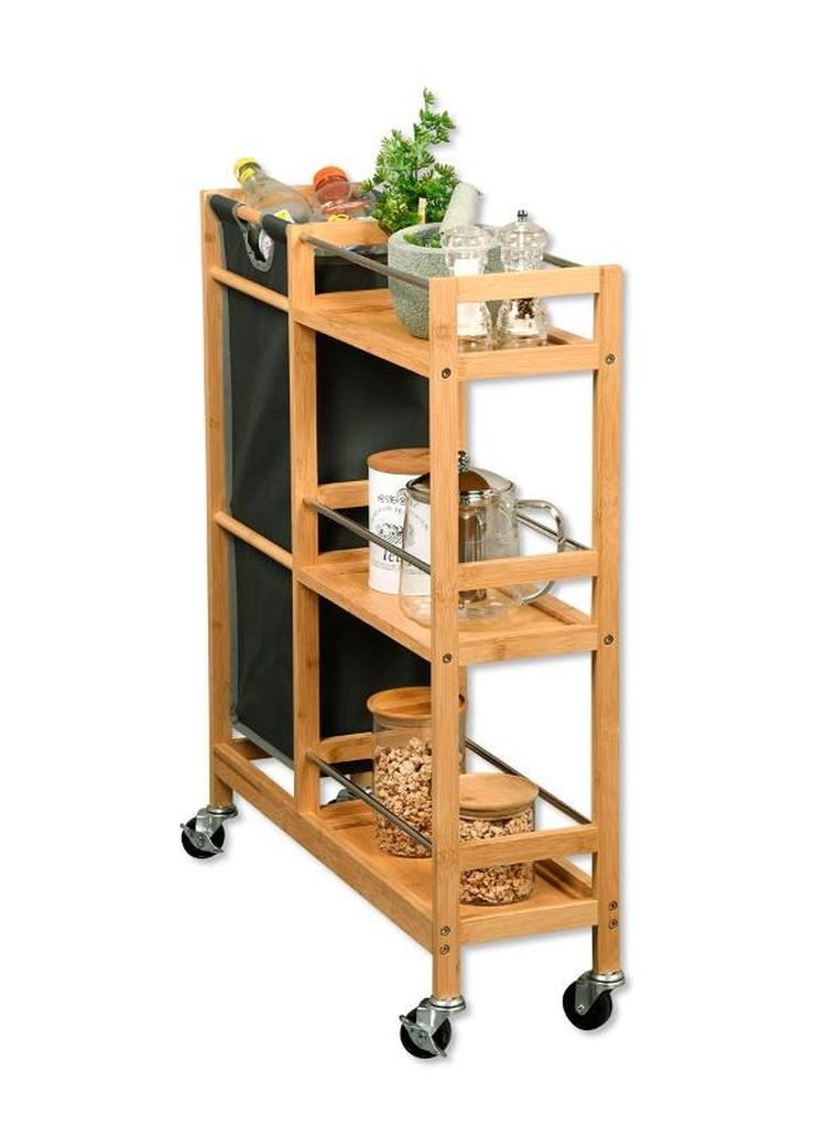 Kesper, regał na kółkach, 3 poziomowy, wyciągana torba