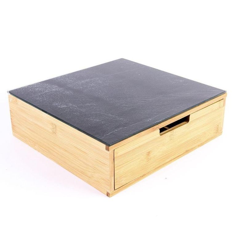 Kesper, schowek na kapsułki do kawy z deską do krojenia, 2w1