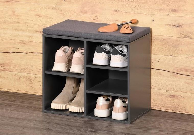 Kesper, szafka na buty z siedziskiem, 5 przegródek, MDF
