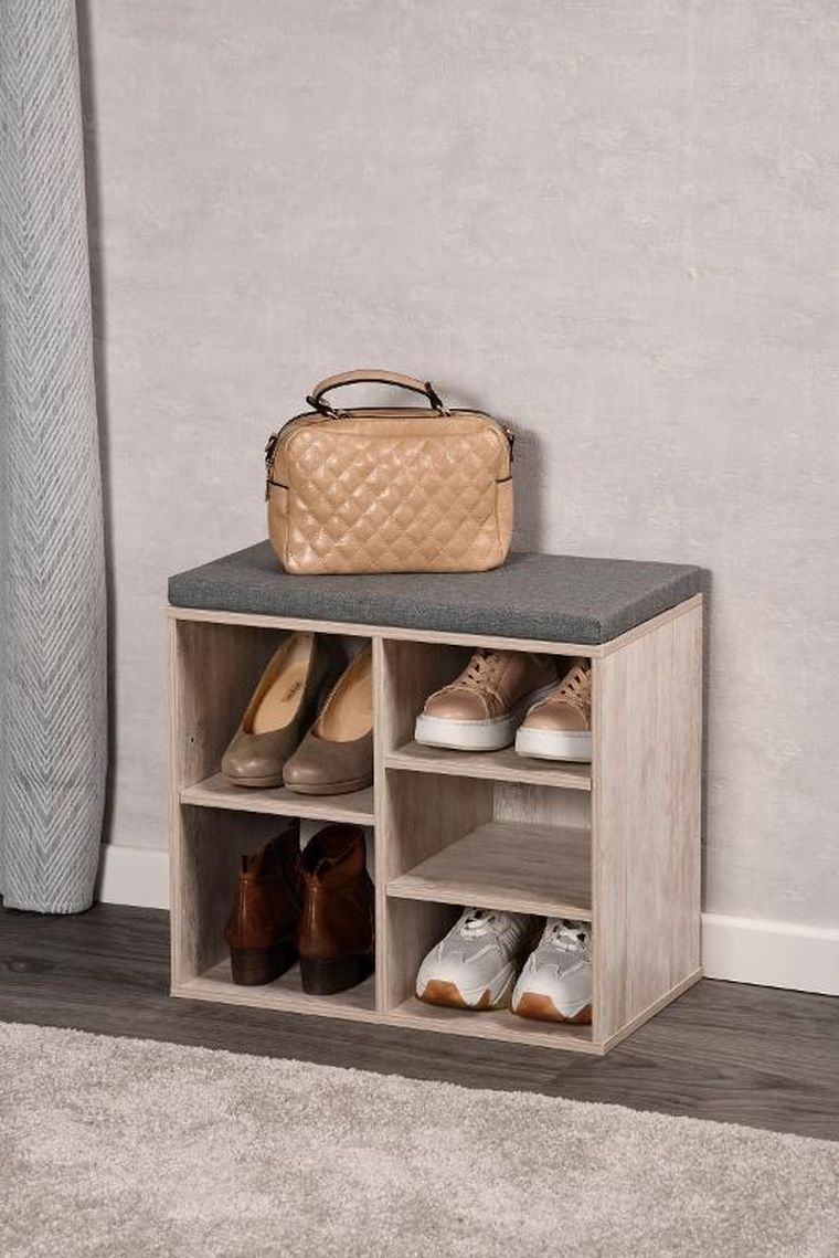 Kesper, szafka na buty z siedziskiem, 5 przegródek, MDF