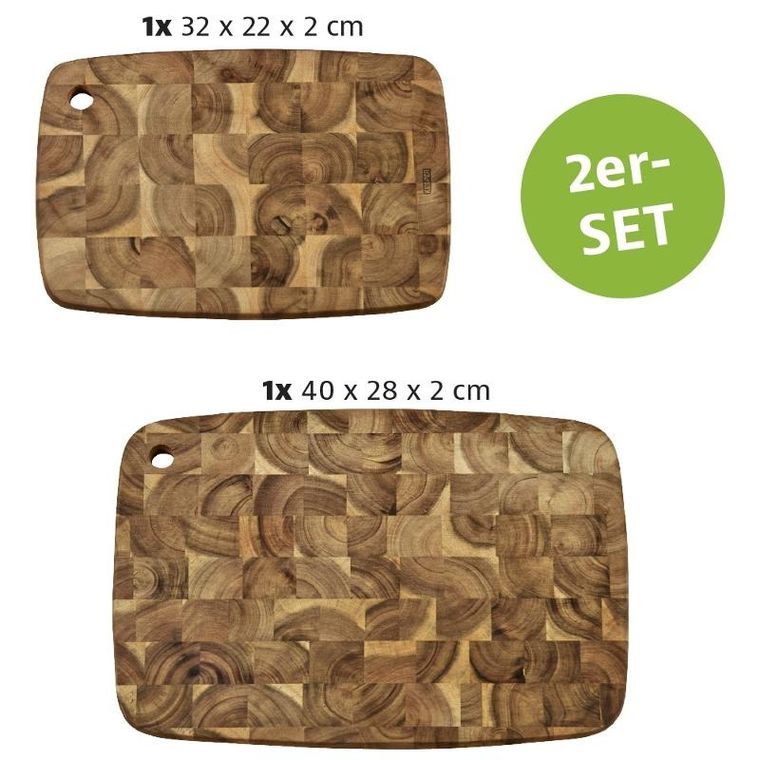 Kesper, zestaw 2 desek do krojenia, drewno