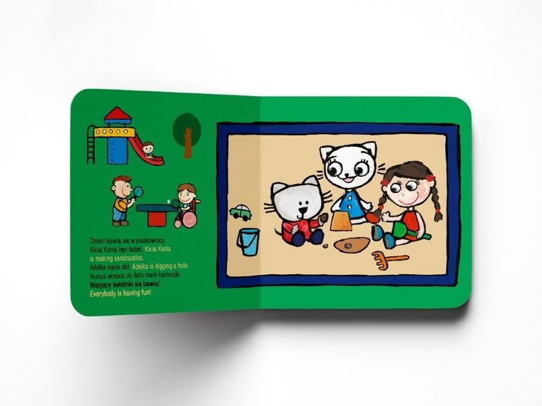 Kicia Kocia. Kitty Kotty in the Playground.