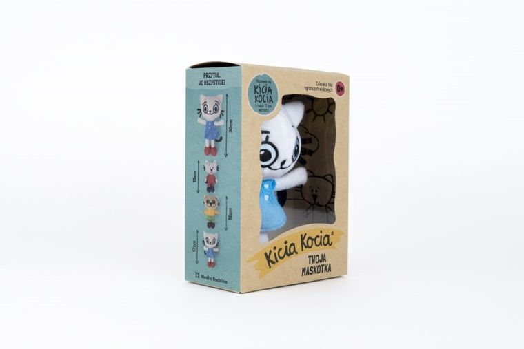 Kicia Kocia, maskotka w pudełku, 17 cm