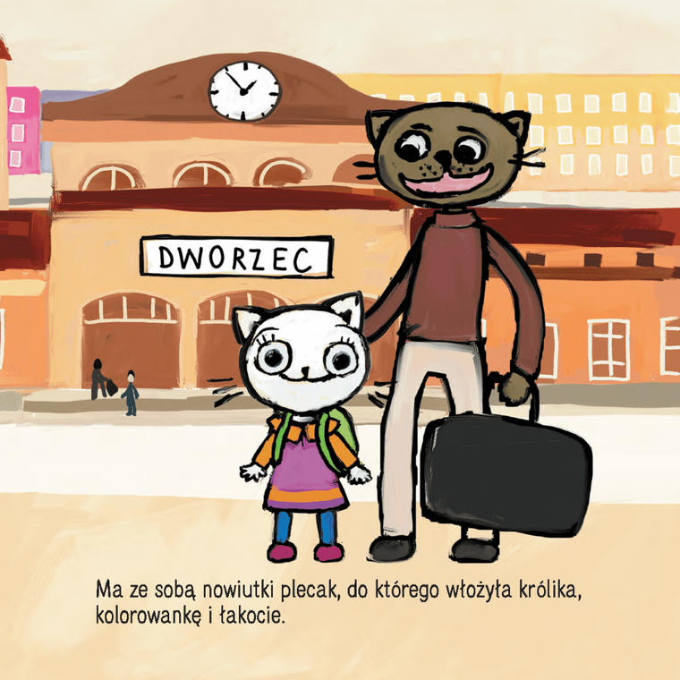 Kicia Kocia w pociągu