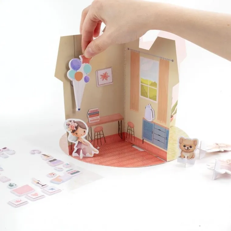Kidea, domek księżniczek 3D, zestaw kreatywny