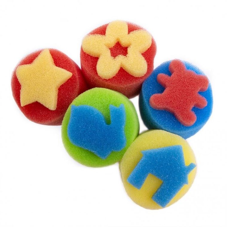 Kidea, farby i stemple, zestaw do malowania