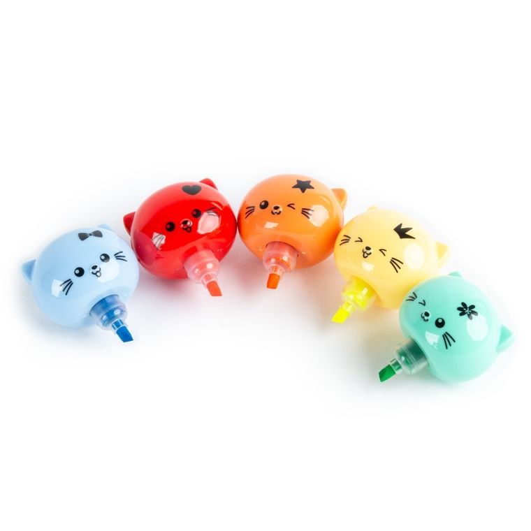 Kidea, flamastry, wieża, kotki, 5 kolorów