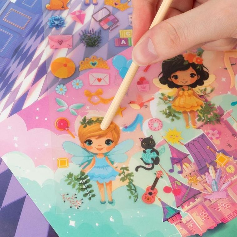 Kidea, kalkomania, zestaw kreatywny, wróżki