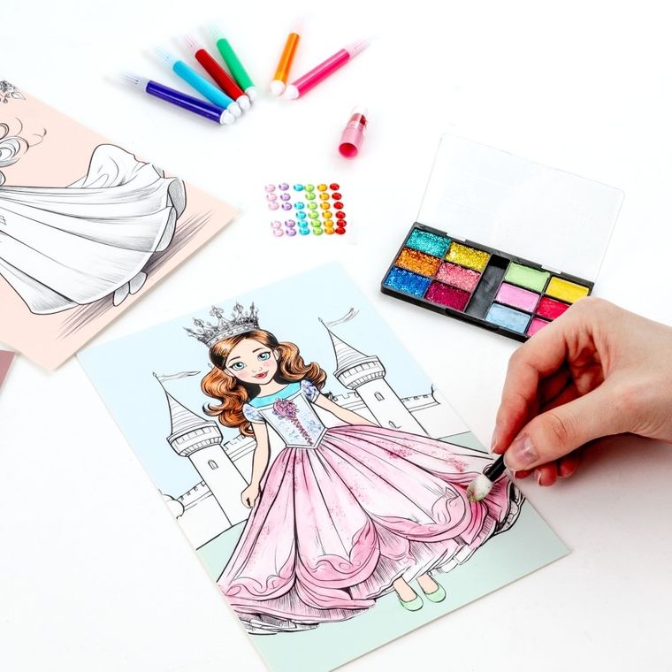 Kidea, Kolorowanka, Plansze Beauty, 5 obrazków