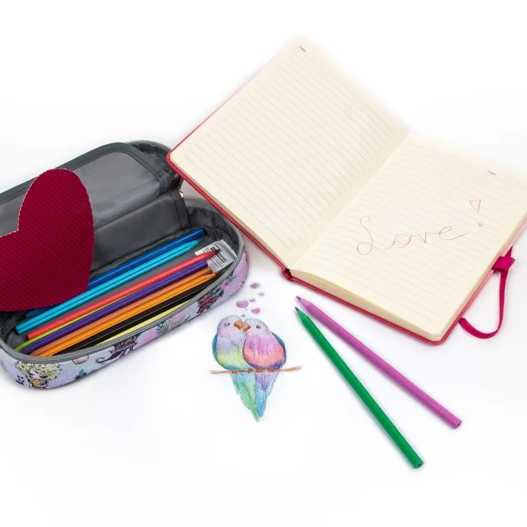 Kidea, kredki ołówkowe, serca, 12 kolorów