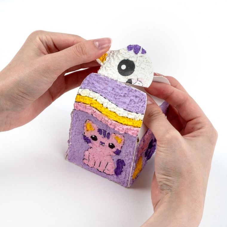 Kidea, Kreowanie po numerach, Szkatułka kotek, zestaw kreatywny