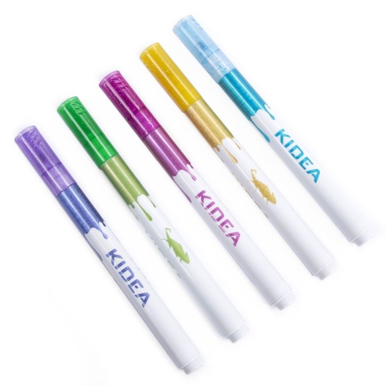 Kidea, markery brokatowe, 5 kolorów