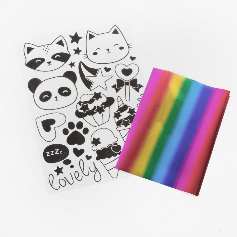 Kidea, Metallic Art Sweet, klejowe szablony