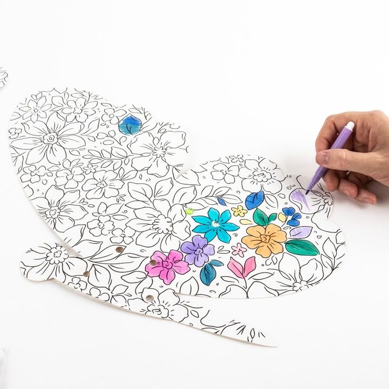 Kidea, Motyl, fantazyjne skrzydła, zestaw do kolorowania