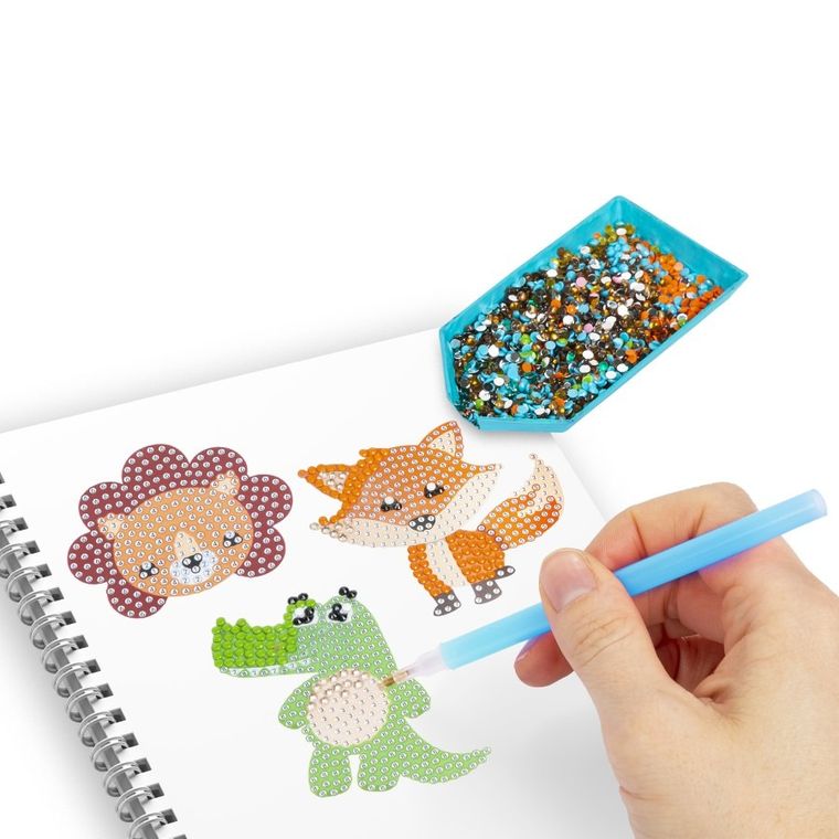 Kidea, naklejki diamentowe, zwierzęta