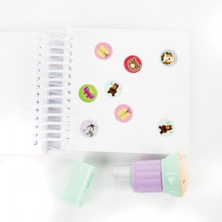 Kidea, naklejkowy stempel, zwierzęta