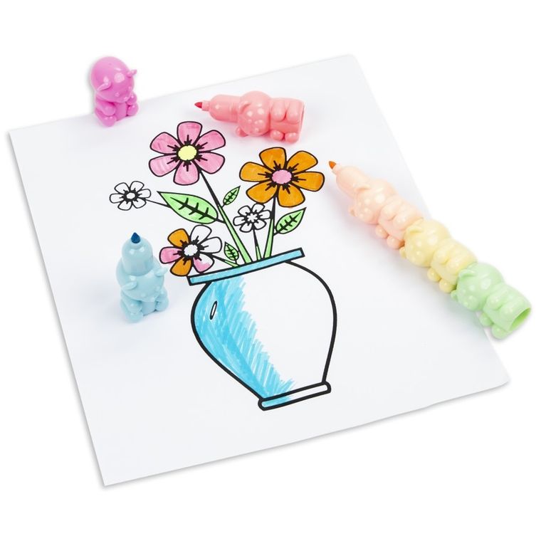 Kidea, Niedźwiadki, flamastry, 6 kolorów