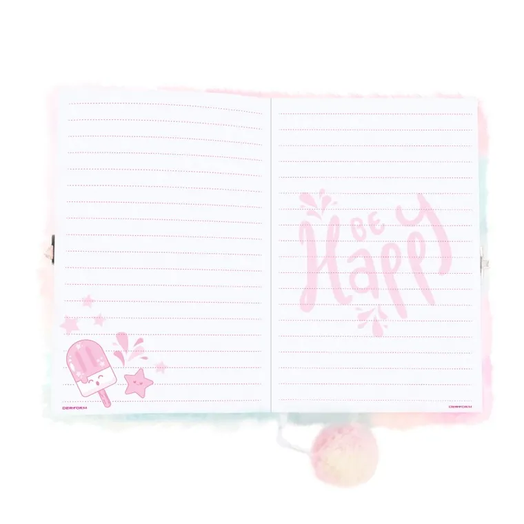 Kidea, pamiętnik pluszowy z kłódką, miś