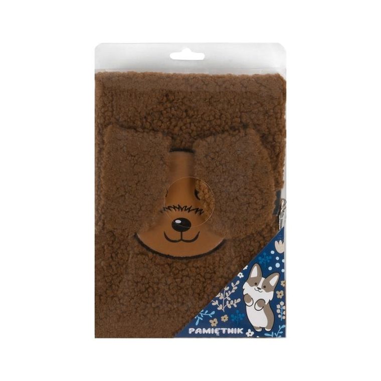 Kidea, pamiętnik pluszowy z kłódką, pies