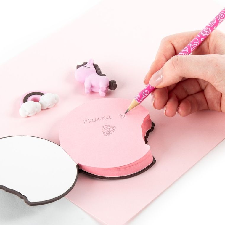 Kidea, pamiętnik z akcesoriami, malinowy krem