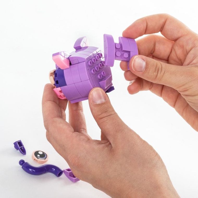 Kidea, Snapets, klocki, fioletowy kot, 84 elementy