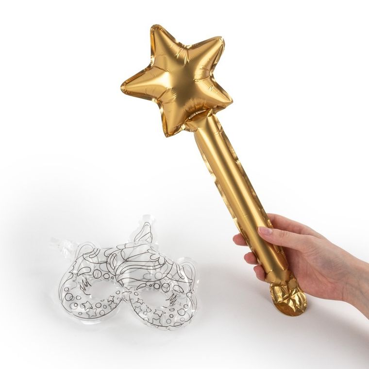 Kidea, Wróżka, maska i różdżka 3D, zestaw kreatywny