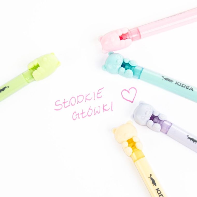 Kidea, zakreślacze, słodkie chwile, 5 kolorów