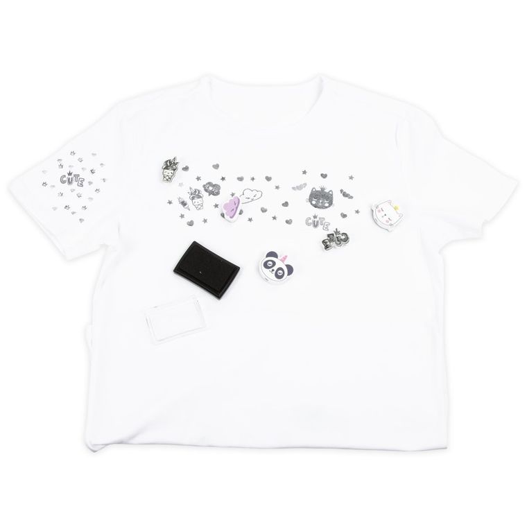 Kidea, zestaw stempli do dekoracji tkanin i obuwia