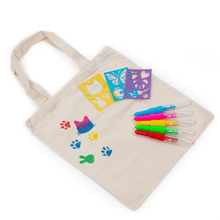 Kidea, Zwierzaki, markery do tkanin w sprayu, 5 szt.